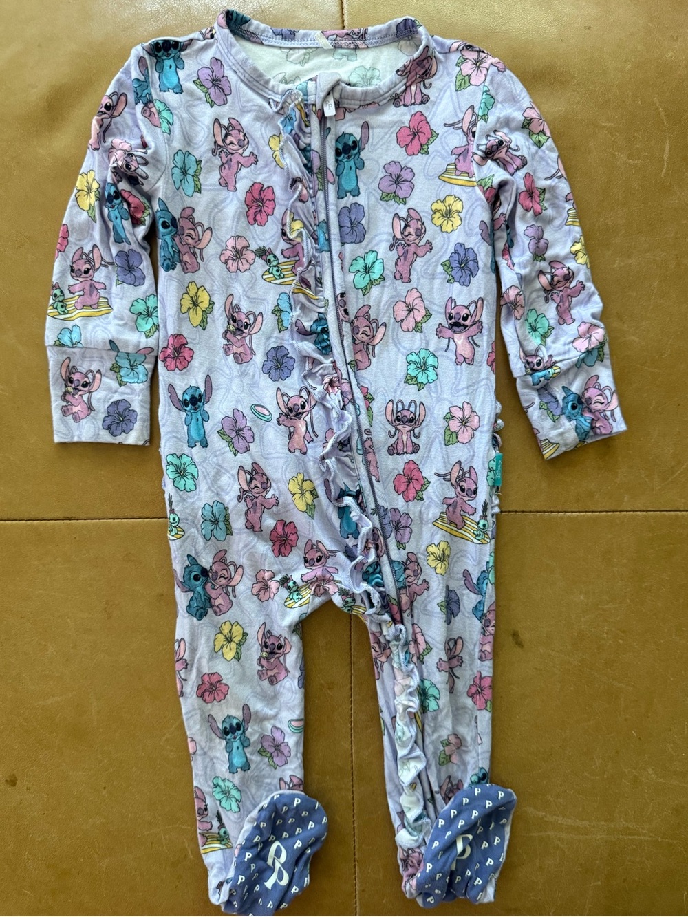 💚$25 FLASH SALE💚Posh Peanut Lilo & Stitch Footie 6-9M